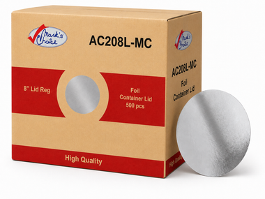 8" Foil Carton Lids