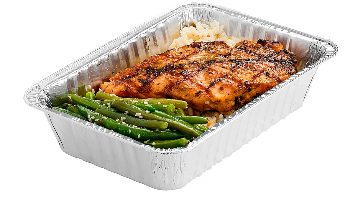 Take-Out Foil Container - AC300 - 1200pcs, 4x4/S