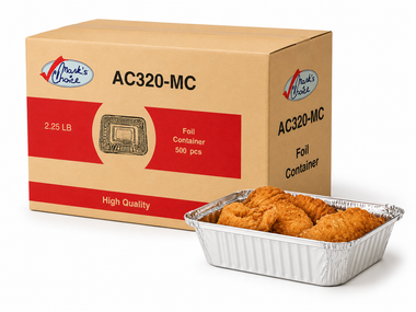 2.25 lb Rectangular Foil Take-Out Containers
