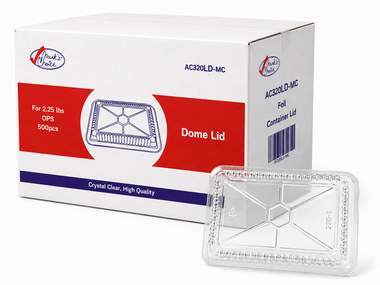 Clear Plastic Dome Lids For 2.25 lb Containers