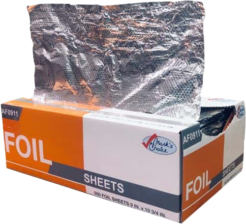 Aluminum Foil Sheet - AF0911-MC - 500pcs/Box, 6box/cs
