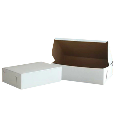 8" x 5.5" x 2.5" White Cake Box