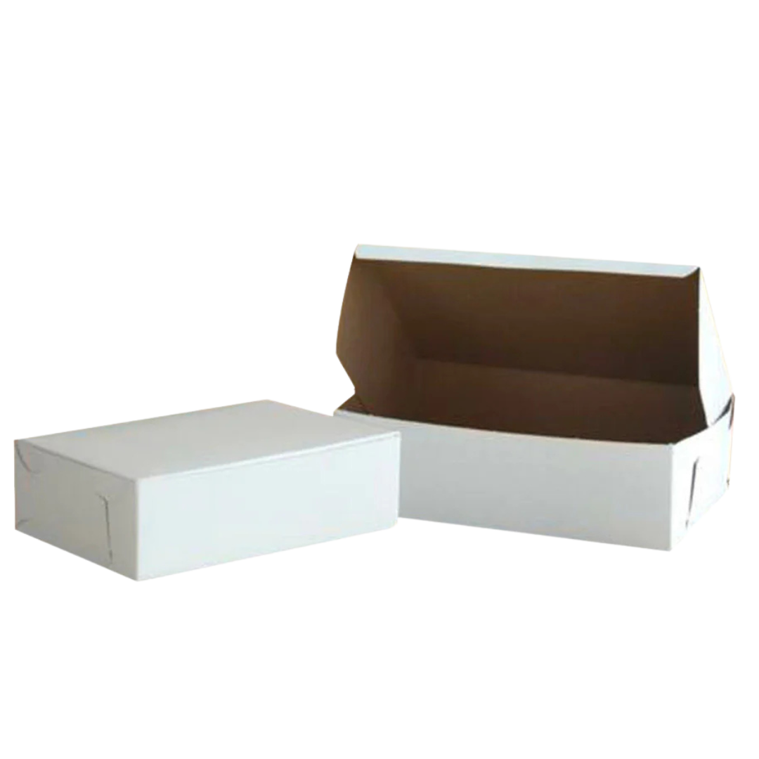 8" x 5.5" x 3.5" White Cake Box