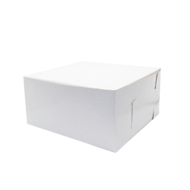 10" x 10" x 5" White Cake Box
