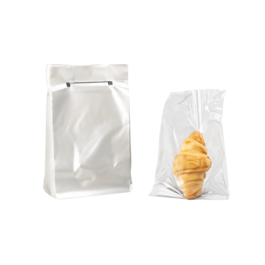 12" x 18.7" x 1.3" Clear Wicketed Poly Bags