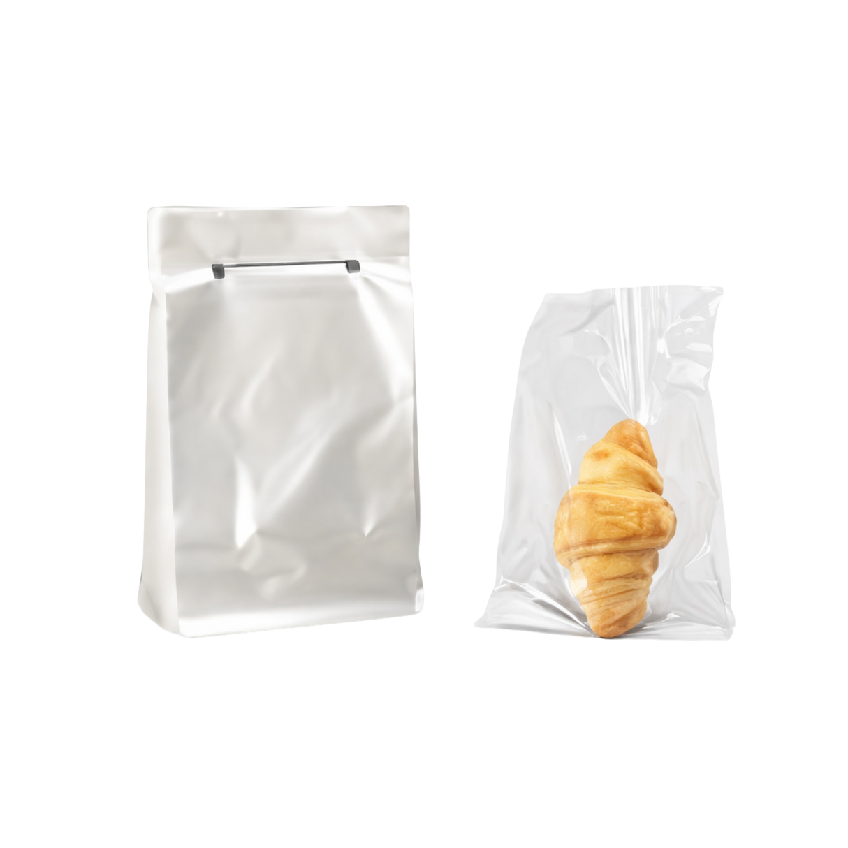 12" x 18.7" x 1.3" Clear Wicketed Poly Bags