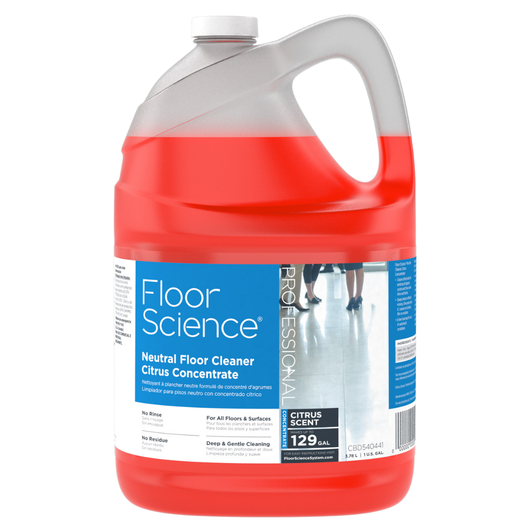 ***out**Floor Science Neutral - Citrus Concentrate - CH4102 - 3.78L x 4, 12x3/S