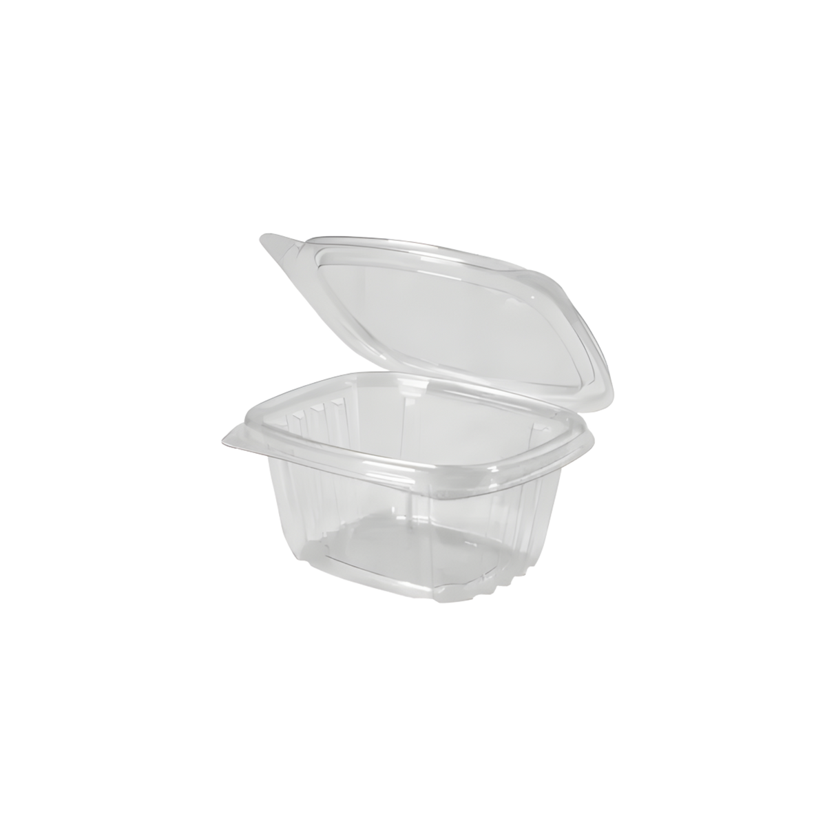 Clear 6 oz Hinged Deli Container