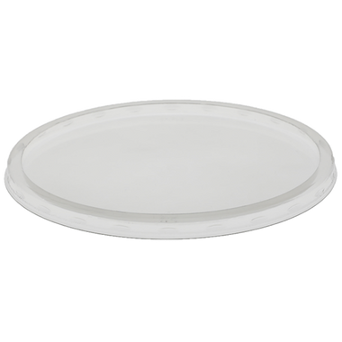 Clear Heavy Flat Lid for 7" PET Round Deli Tub