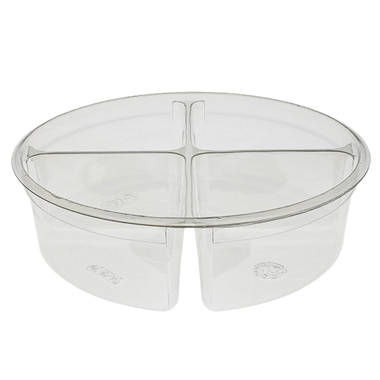 7" PET Round Deli Tub Combo - 4-Comp.