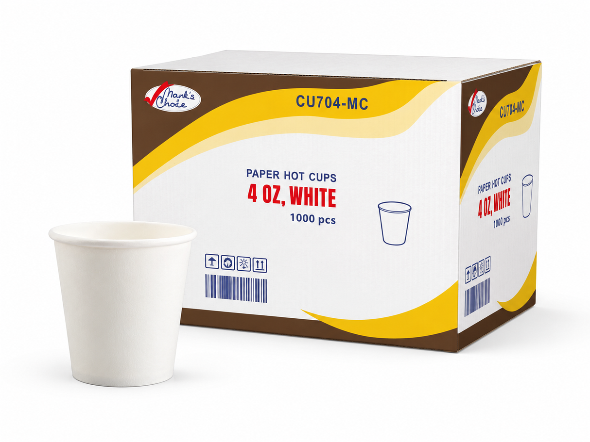 4 oz White Paper Cups