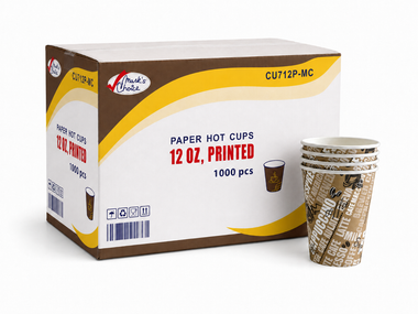 12 oz Printed Paper Cups