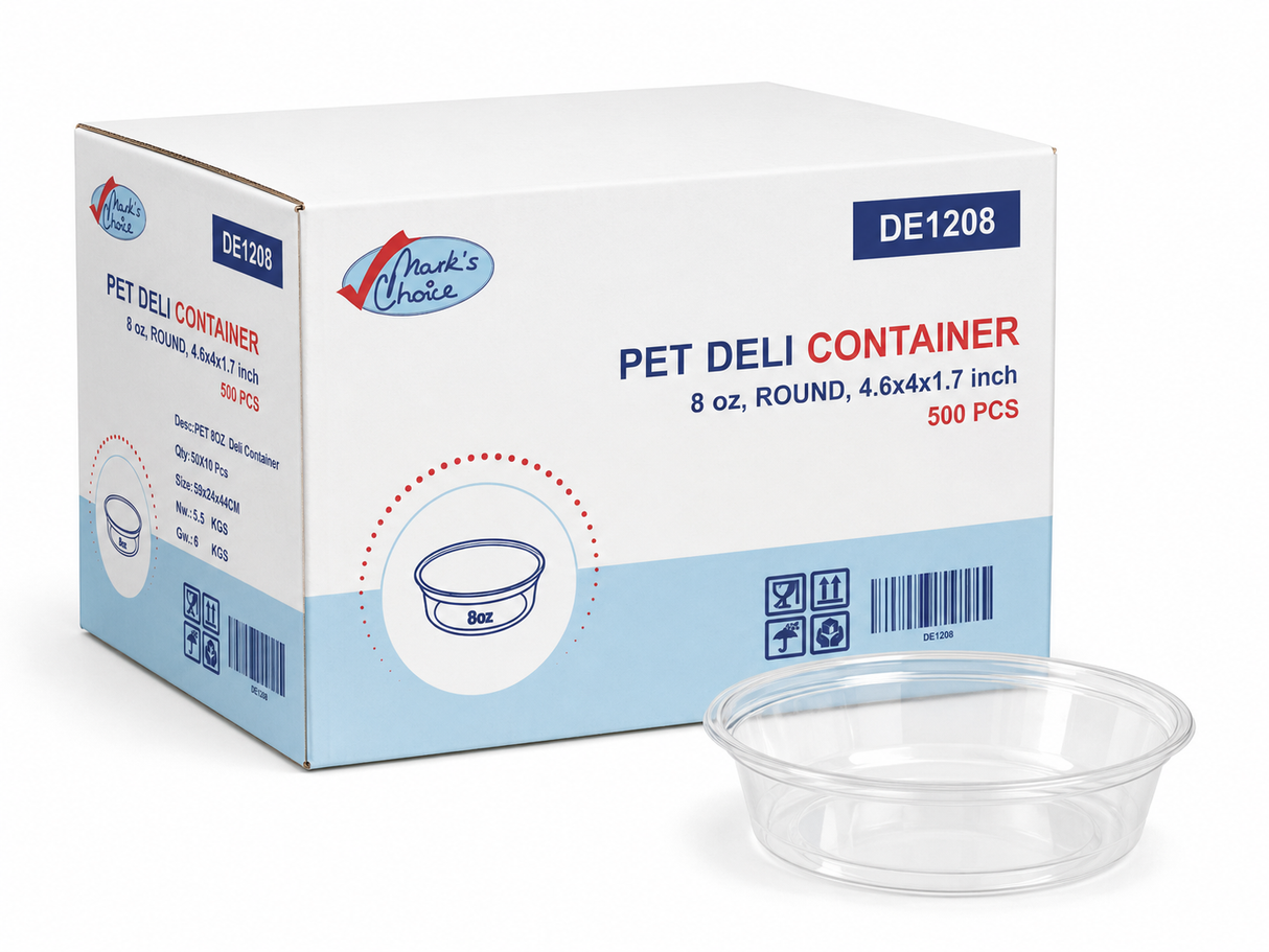 8 oz PET Deli Container