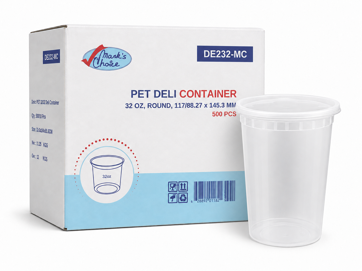 32 oz Heavy Deli Containers Combo
