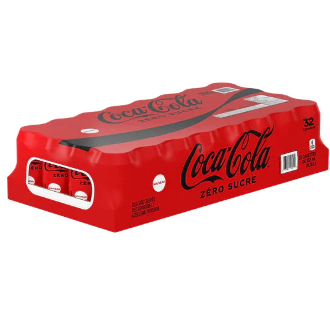 355mL Coke Zero Cans - 32 pack