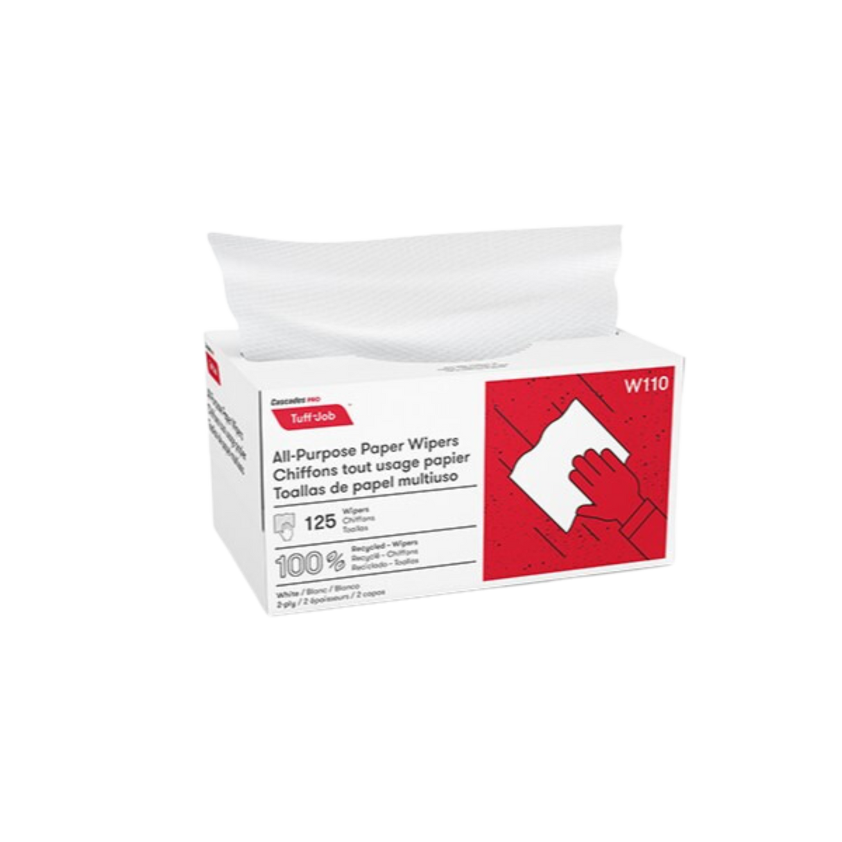 All Purpose Paper Wipers - FSW110 - 125 /Box, 18box/case