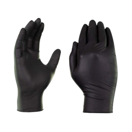 Black Nitrile Gloves - Industrial
