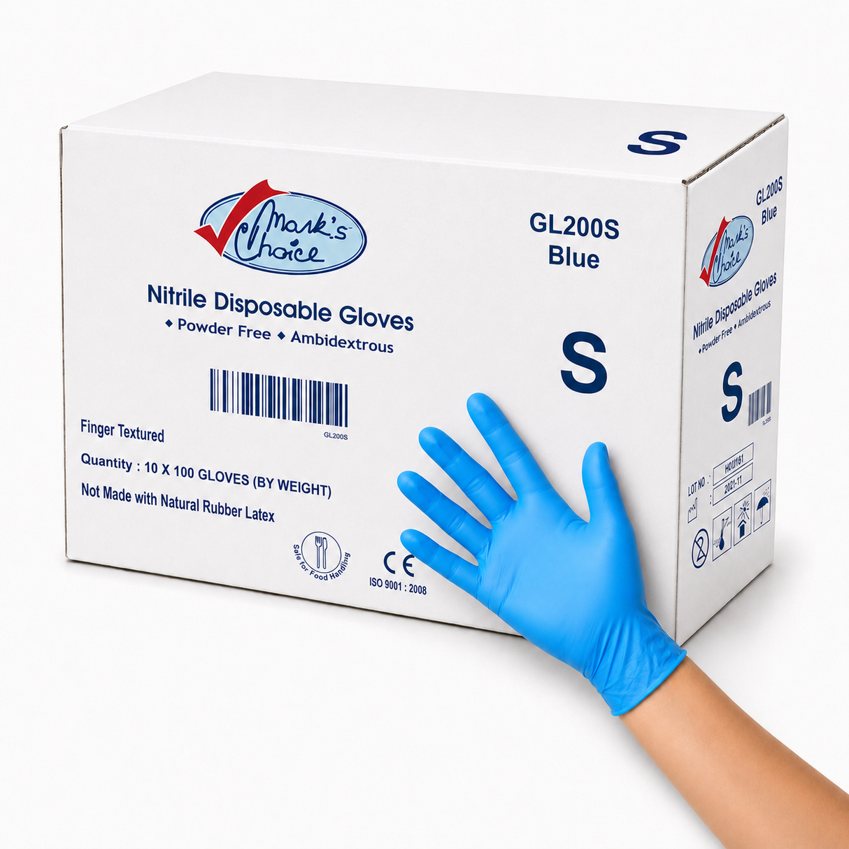 Small Blue Nitrile Gloves
