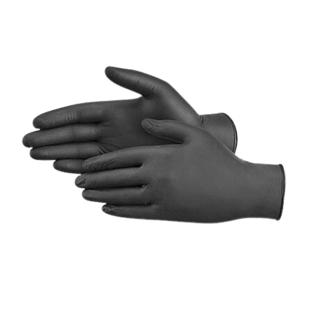 Extra Large Black Industy Nitrile Gloves
