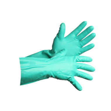 13" Medium Green Nitrile Gloves
