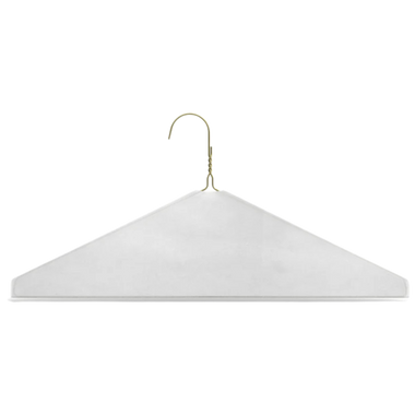 16" Gold Plain Caped Hanger, 13 Gauge