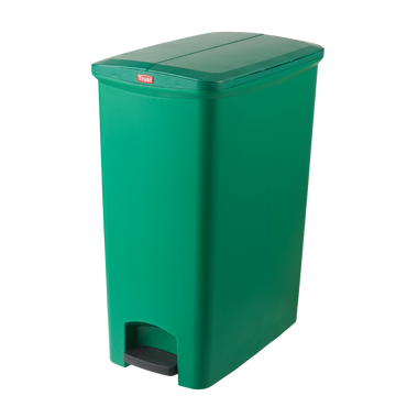 90L Green Svelte Step-on Container