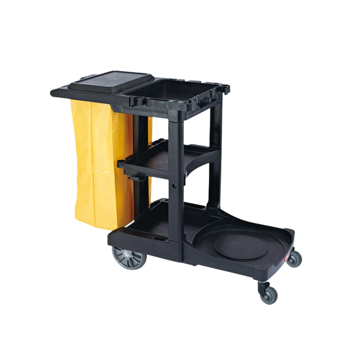Janitorial Cart with Rubber Silent Wheels