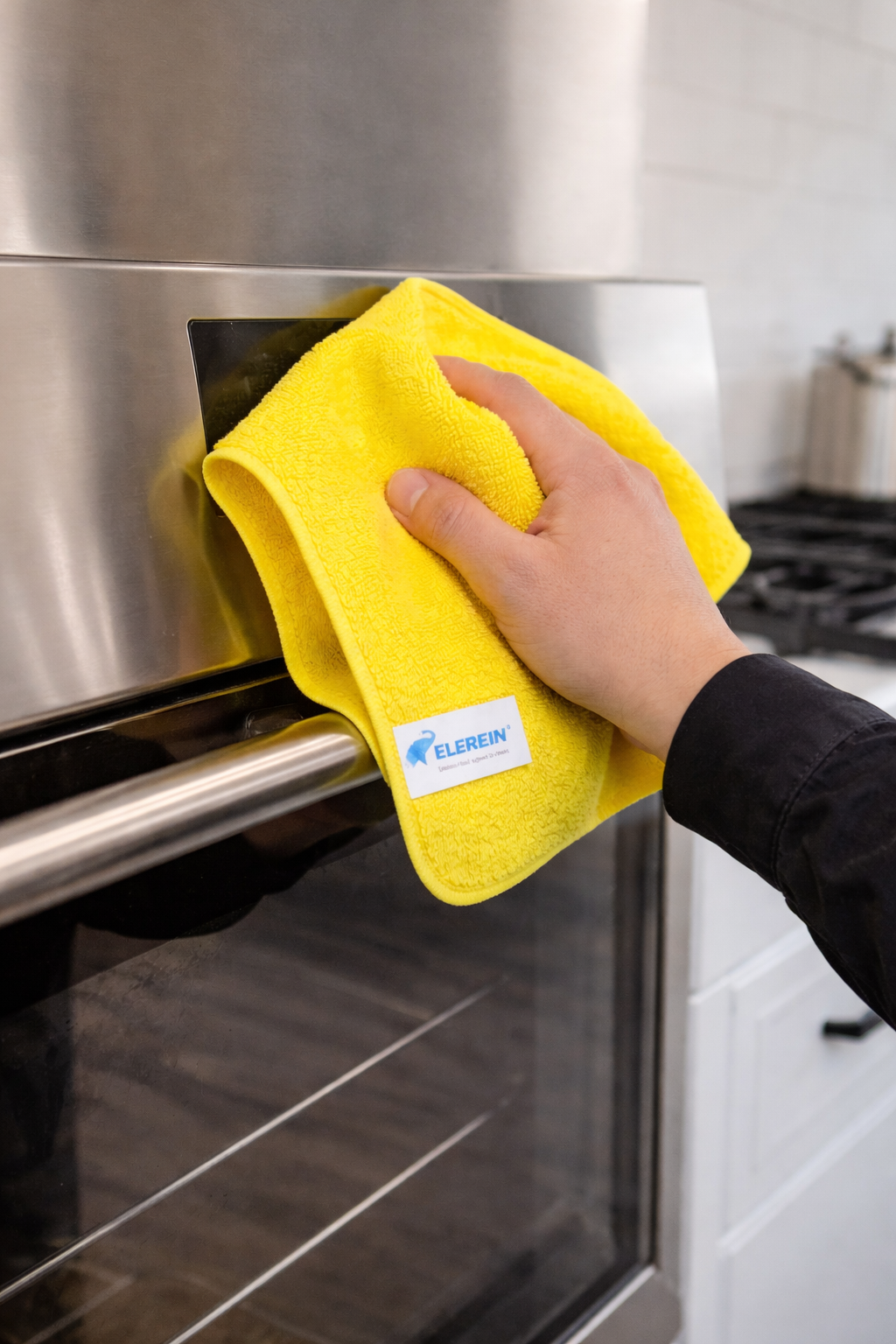 40x40cm Yellow Microfiber Towel