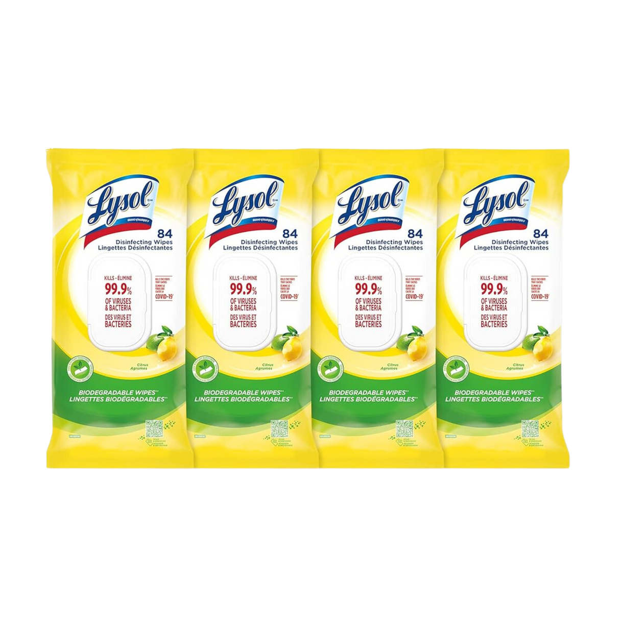 Lysol Citrus Disinfecting Wipes Flatpack