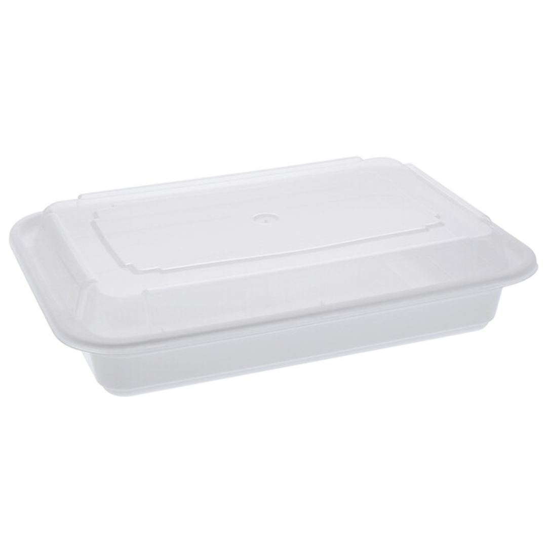 Take-Out Microwaveable Combo Container - MC138W-P - 150 sets, 10x3/S