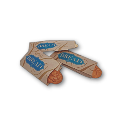 Large Kraft Printed Fresh Bread Bags