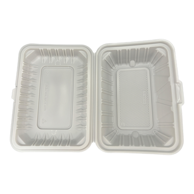 9" x 7" x 3" White MFPP Take-Out Container
