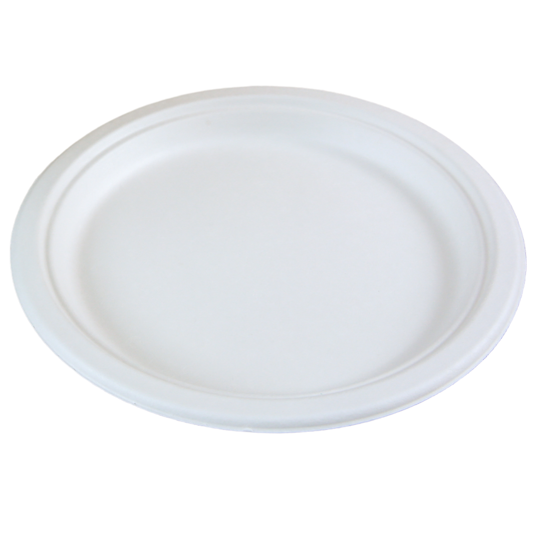 9" Sugarcane Round Plate - 1-Comp.