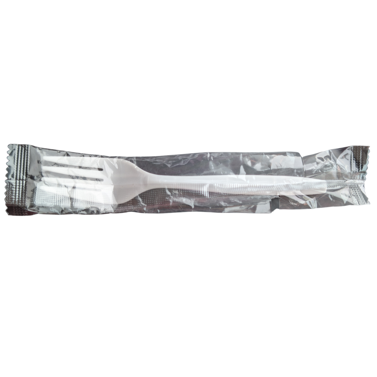 White Heavy Individually Wrapped Plastic Forks