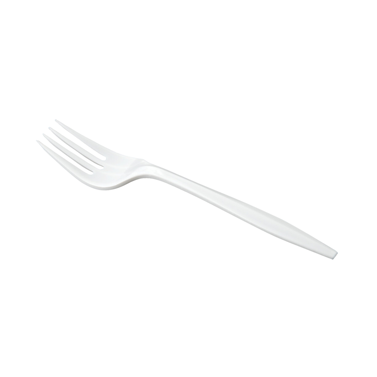 White Medium Plastic Forks