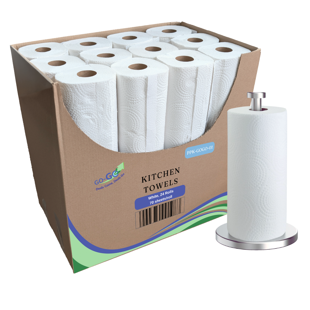 ***out**Gogo Kitchen Towel - Kitchen Towel - PPK-GOGO-01 - 24 Rolls, 28/skid