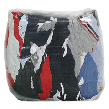 20 lbs Mixed Colours T-Shirt Wiper Rags