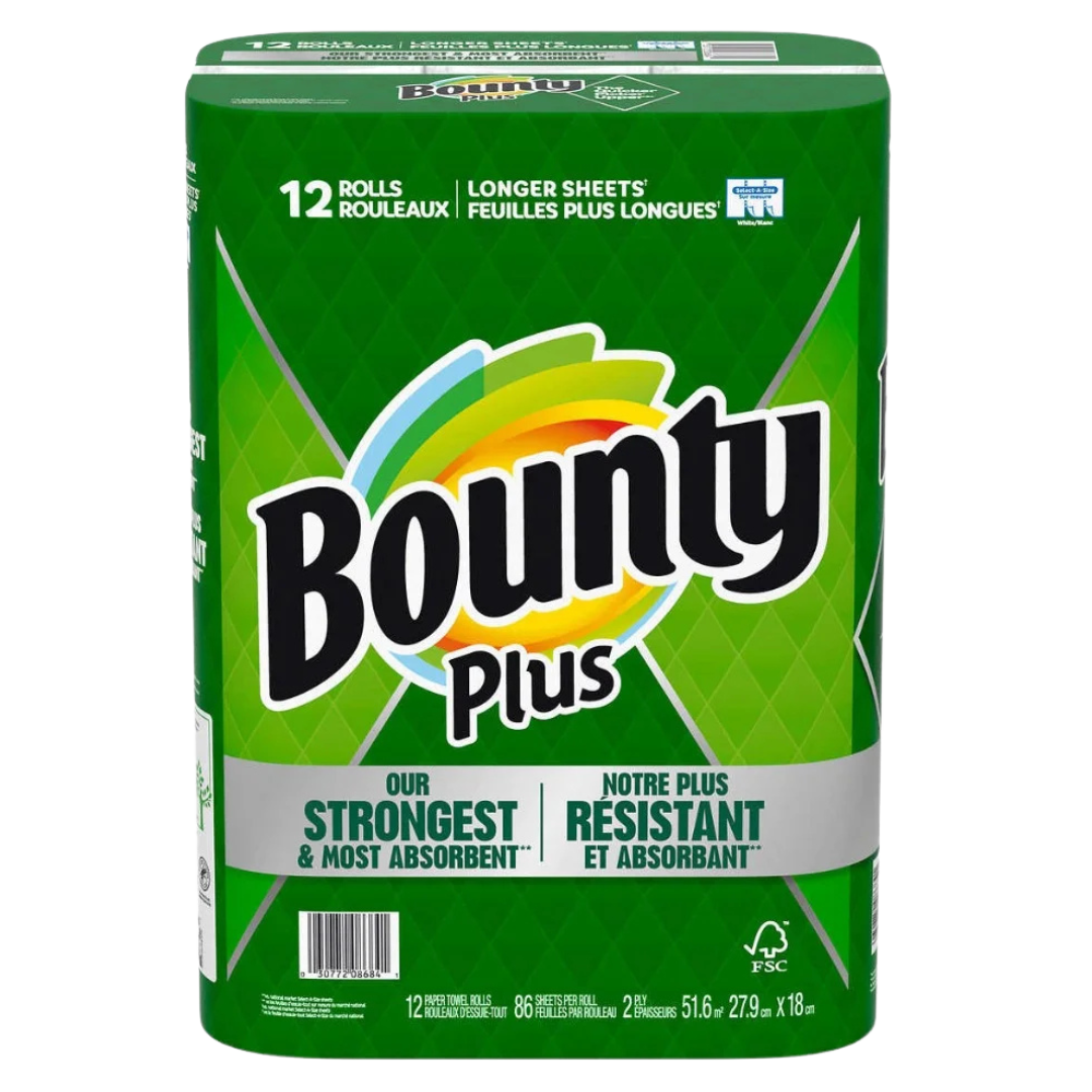 12 x 86 sheets Bounty Plus Paper Towel