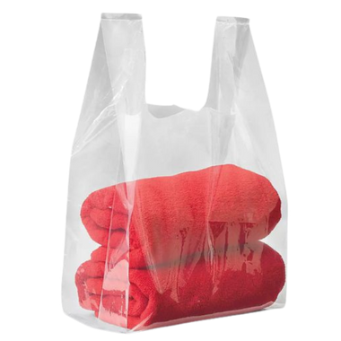 18" x 21" Clear Low Density Shopping Bags - S4