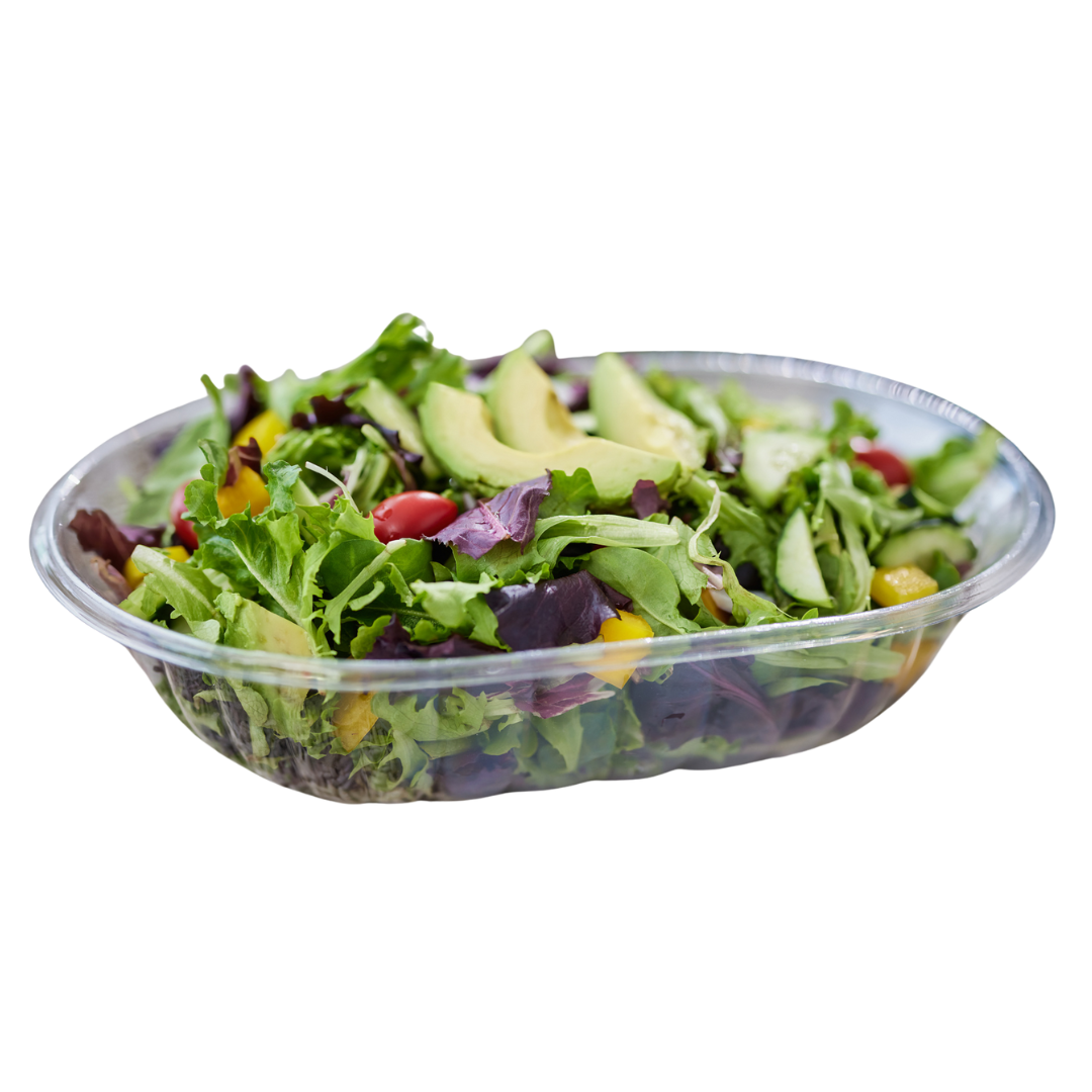64 oz Clear Plastic Salad Bowls