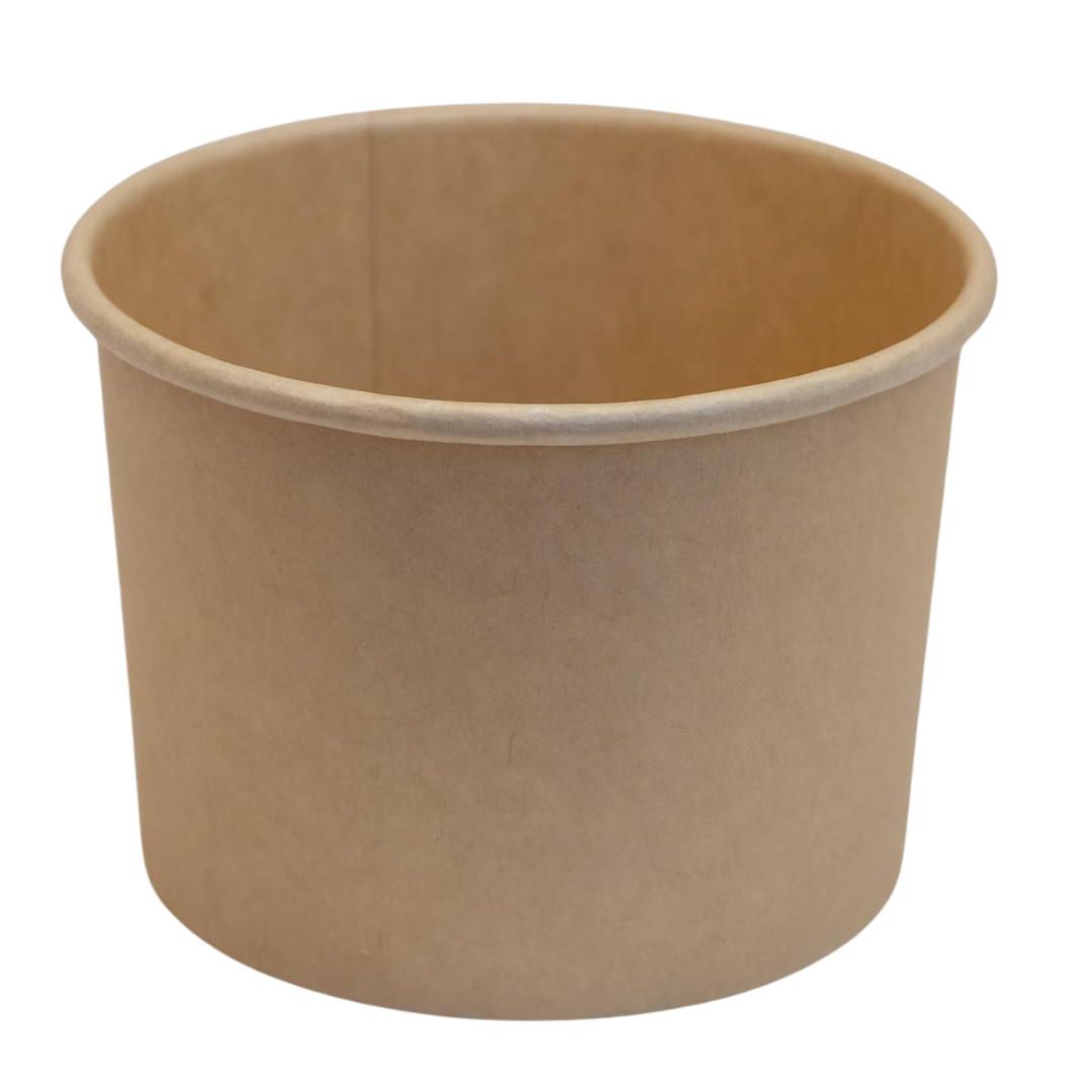 12oz Kraft Paper Soup Containers - 500 pcs