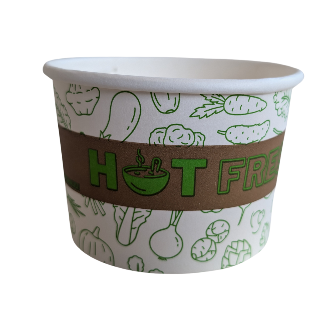 Printed Paper Soup Cup - SOU208P-MC - 1000 pcs