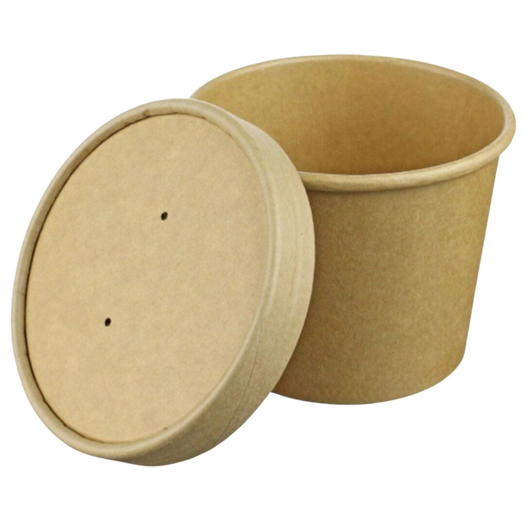 White Paper lids for Soup Container - SOU212L-1-MC - 500 pc / case