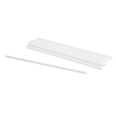 10" Regular Unwrapped White Straws