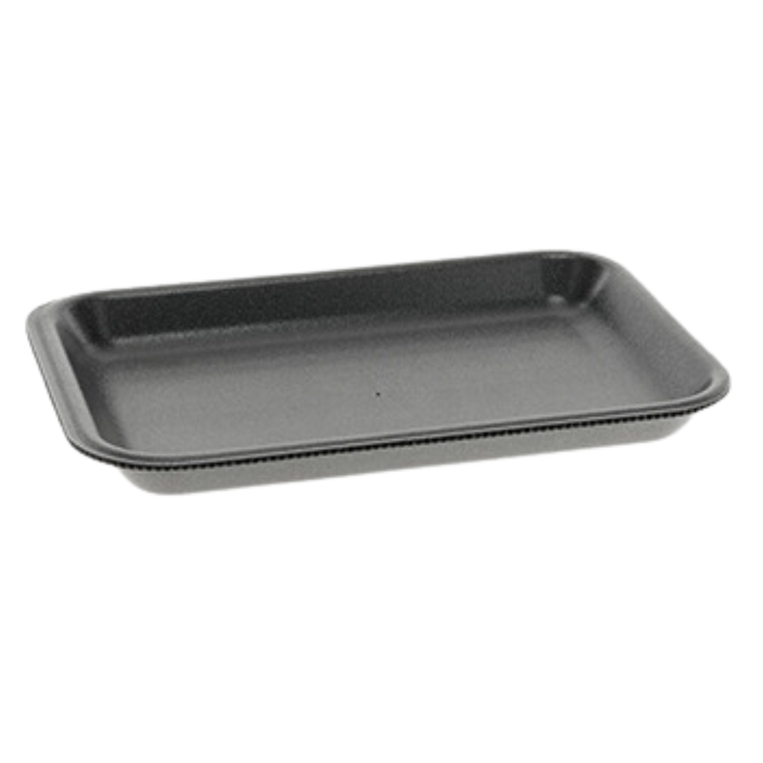 Foam Tray* - Black - TR12BK-P - 500 pcs, 14x4/S
