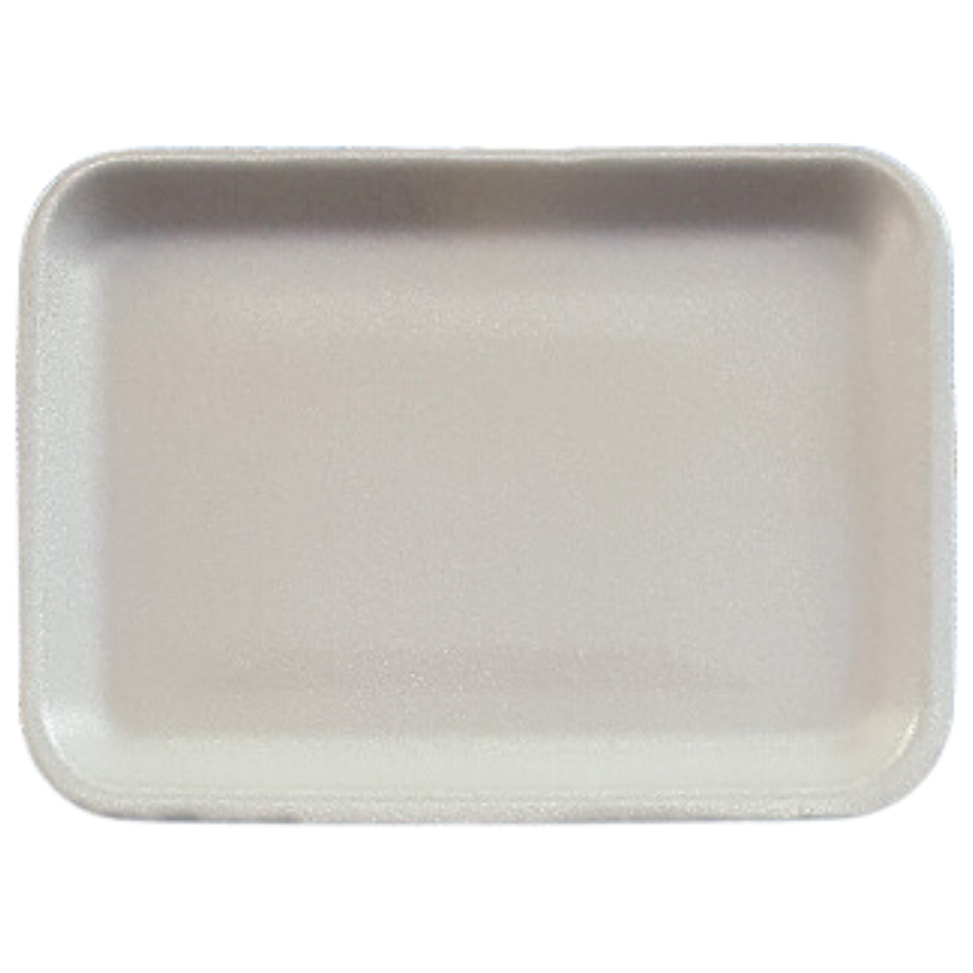 2S White Foam Trays