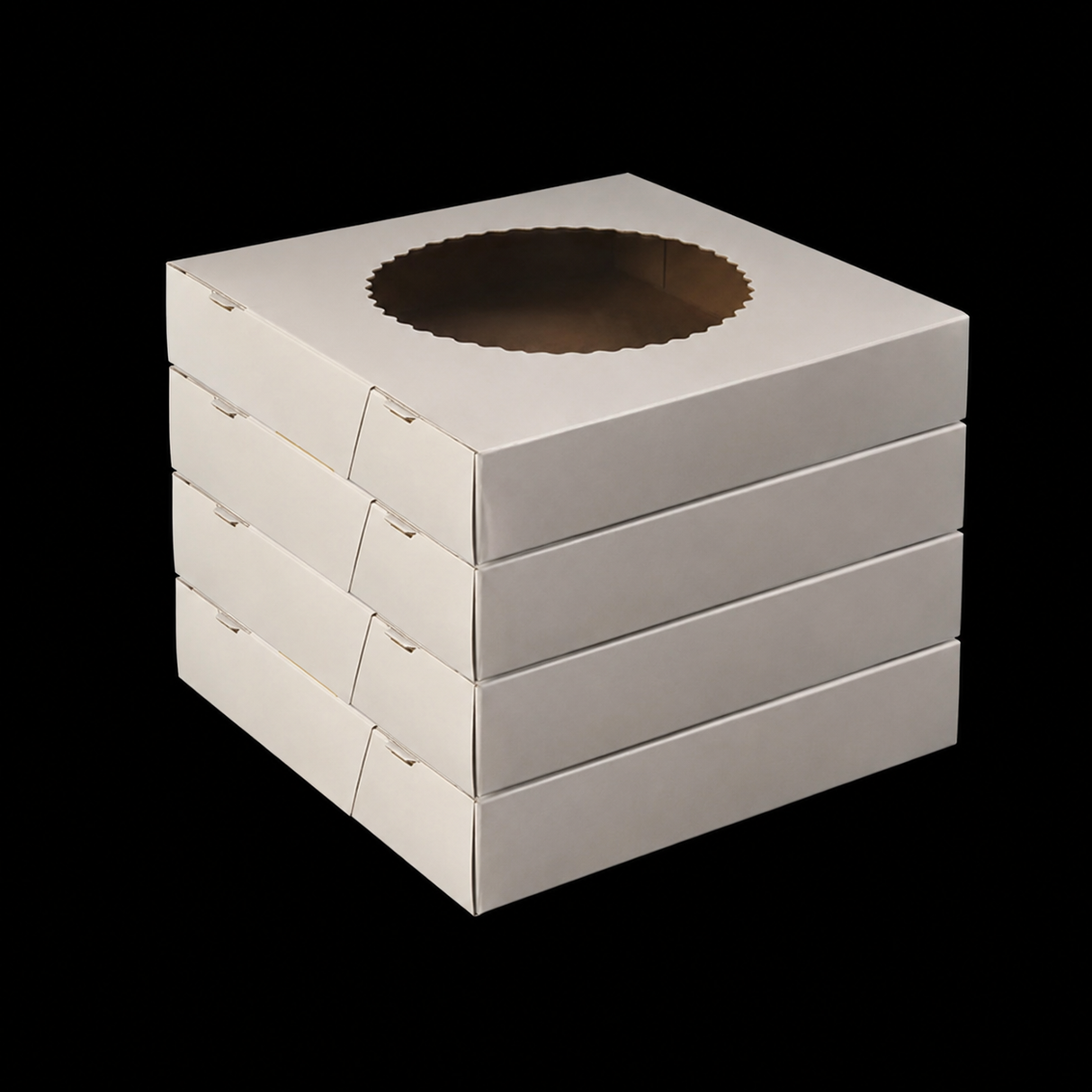 8" x 8" x 1.5" Pie Box with Window