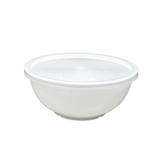 Maple Leaf - Microwaveable Plastic Bowl - 32oz, 6.5", White - B-0732