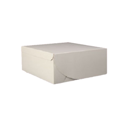 Graphic Packaging - Cake Box - 12 x 12 x 4, White, CA382