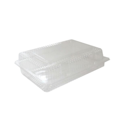 Vespa - Clamshell Plastic Container, 8 x 6 x 3, Clear - VEL-023